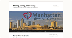 Desktop Screenshot of manhattanbaptist.org